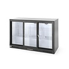 Arktic Triple Sliding Doors Back Bar Cooler 303 L, from 2 °C to 10 °C, Black