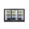 Arktic Triple Sliding Doors Back Bar Cooler 303 L, from 2 °C to 10 °C, Black