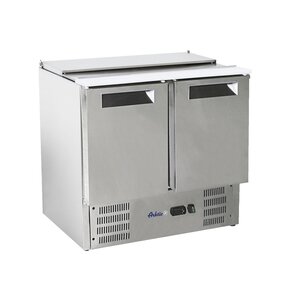 Arktic Stół chłodniczy sałatkowy 2-drzwiowy z polietylenową deską do krojenia, 2x 1/1 GN + 3x 1/6 GN, 247 L, od 2 °C do 8 °C, agregat na dole