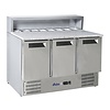 Arktic 3-doors Salad Prep Table with Top Unit and Granite Tabletop, 368 L, 2 °C to 8 °C, Bottom-Mounted Compressor Arktic 3-doors Salad Prep Table with Top Unit and Granite Tabletop, 368 L, 2 °C to 8 °C, Bottom-Mounted Compressor