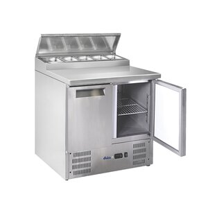 Arktic 2-doors Salad Prep Table 5x 1/6 GN with Top Unit, 247 L, 2 °C to 8 °C, Bottom-Mounted Compressor Arktic 2-doors Salad Prep Table 5x 1/6 GN with Top Unit, 247 L, 2 °C to 8 °C, Bottom-Mounted Compressor