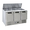 Arktic 3-doors Salad Prep Table 5x 1/6 GN, 368 L, 2 °C to 8 °C, Bottom-Mounted Compressor Arktic 3-doors Salad Prep Table 5x 1/6 GN, 368 L, 2 °C to 8 °C, Bottom-Mounted Compressor