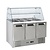 Arktic 3-doors Salad Prep Table 2x 1/1 GN, 3x 1/6 GN with Glass Top Unit, 368, 2 °C to 8 °C, Bottom-Mounted Compressor
