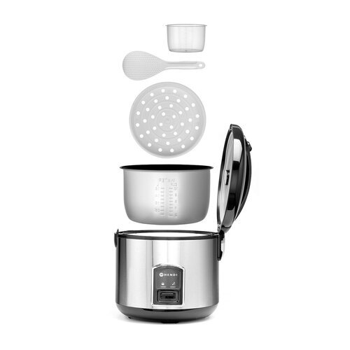 Hendi Urządzenie do gotowania ryżu 1,8 L, 0,7 kW z funkcją gotowania na parze