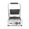 Hendi Grill kontaktowy pojedyńczy żeliwny, płyta ryflowana, 220 x 230 mm, 1,8 kW