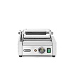 Hendi Single Cast Iron Contact Grill, Smooth Bottom Plate, Top Grooved, 220 x 230 mm, 1,8 kW