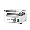 Hendi Grill kontaktowy pojedyńczy żeliwny, płyta dolna gładka górna ryflowana, 220 x 230 mm, 1,8 kW