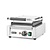 Hendi Grill kontaktowy pojedyńczy żeliwny, płyta dolna gładka górna ryflowana, 220 x 230 mm, 1,8 kW