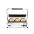 Hendi Grill kontaktowy Panini XL, żeliwny, płyta ryflowana 2,7 kW, 230V, 548x415x(h)210mm
