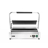 Hendi Wyprzedaż - Grill kontaktowy Panini XL, żeliwny, płyta ryflowana 2,7 kW, 230V, 548x415x(h)210mm