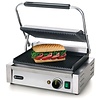 Hendi Grill kontaktowy pojedyńczy żeliwny, płyta ryflowana, 340 x 230 mm, 2,2 kW