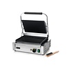Hendi Grill kontaktowy pojedyńczy żeliwny, płyta ryflowana, 340 x 230 mm, 2,2 kW