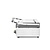 Hendi Grill kontaktowy pojedyńczy żeliwny, płyta dolna gładka górna ryflowana, 340 x 230 mm, 2,2 kW