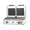 Hendi Double Cast Iron Contact Grill, Grooved Grill Plate, 475 x 230 mm, 3,6 kW