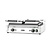 Hendi Double Cast Iron Contact Grill, Grooved Grill Plate, 475 x 230 mm, 3,6 kW