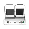Hendi Grill kontaktowy podwójny żeliwny, płyta 1/2 gładka 1/2 ryflowana, 475 x 230 mm, 3,6 kW