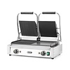 Hendi Grill kontaktowy podwójny żeliwny, płyta 1/2 gładka 1/2 ryflowana, 475 x 230 mm, 3,6 kW