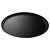 Cambro Taca do serwowania CAMBRO CAMTREAD® owalna, antypoślizgowa czarna 685x560x(H)32