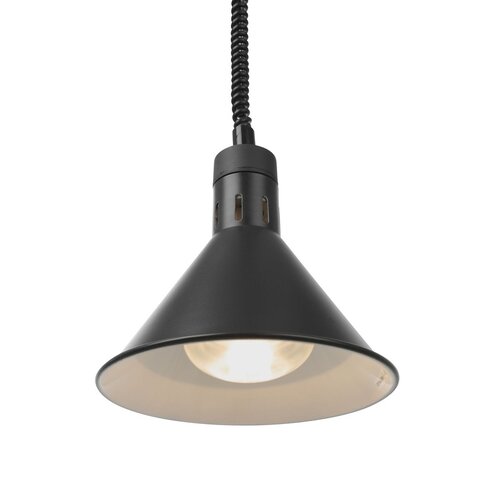 Hendi Lampa do podgrzewania potraw- wisząca, stożkowa średnica 275x(H)250 mm, czarna