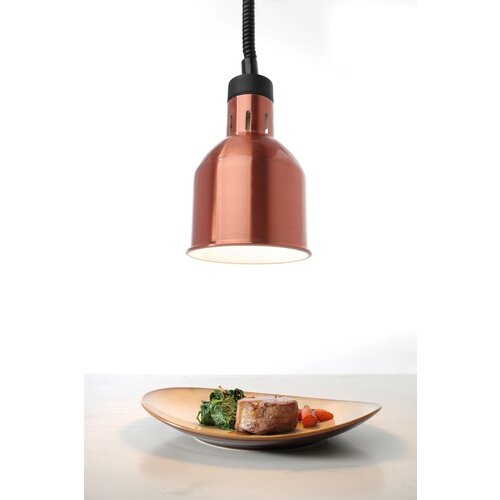 Hendi Lampa do podgrzewania potraw - wisząca, cylindryczna, średnica 175x(H)250 mm, miedziana