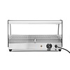 Hendi Countertop Heating Display 0,40 kW, to 85 °C, with Bent Glass, Black