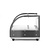 Hendi Countertop Heating Display 0,40 kW, to 85 °C, with Bent Glass, Black