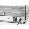 Hendi Countertop Heating Display 0,40 kW, to 85 °C, with Bent Glass, Black