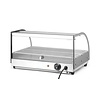 Hendi Countertop Heating Display 0,40 kW, to 85 °C, with Bent Glass, Black