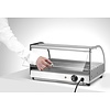 Hendi Countertop Heating Display 0,40 kW, to 85 °C, with Bent Glass, Black