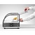 Hendi Countertop Heating Display 0,40 kW, to 85 °C, with Bent Glass, Black