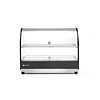 Hendi Countertop Heating Display 2-Level, 0,40 kW, to 85 °C, with Bent Glass, Black