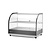 Hendi Countertop Heating Display 2-Level, 0,40 kW, to 85 °C, with Bent Glass, Black