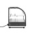 Hendi Countertop Heating Display 2-Level, 0,40 kW, to 85 °C, with Bent Glass, Black