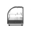 Hendi Countertop Heating Display 2-Level, 0,40 kW, to 85 °C, with Bent Glass, Black