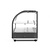 Hendi Countertop Heating Display 2-Level, 0,40 kW, to 85 °C, with Bent Glass, Black