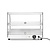 Hendi Countertop Heating Display 2-Level, 0,40 kW, to 85 °C, with Bent Glass, Black