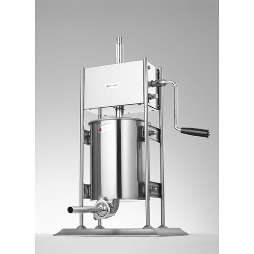 Hendi Manual Sausage Filler, 10 L, Vertical with 4 Funnels 16, 22, 32 and 38 mm