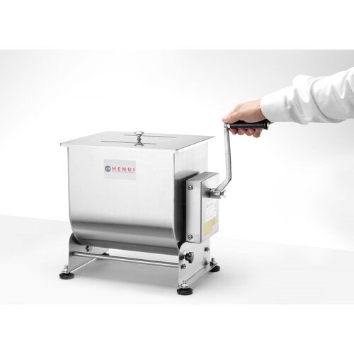 Hendi Manual mixer for stuffing with a tilting bowl, capacity 11 kg = 20 liters. Hendi Manual mixer for stuffing with a tilting bowl, capacity 11 kg = 20 liters.