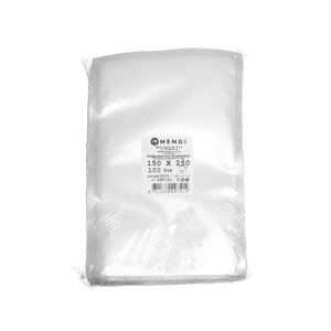 Hendi Knurled bags for packaging 150x250 mm - a set of 100 pcs 150x250 mm Hendi Knurled bags for packaging 150x250 mm - a set of 100 pcs 150x250 mm