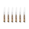 Tramontina Steak / pizza knife set, blister, 6 pcs, Churrasco line, dark brown
