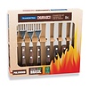 Tramontina Steak / pizza cutlery set, 8 pieces, gift carton, Churrasco line, dark brown