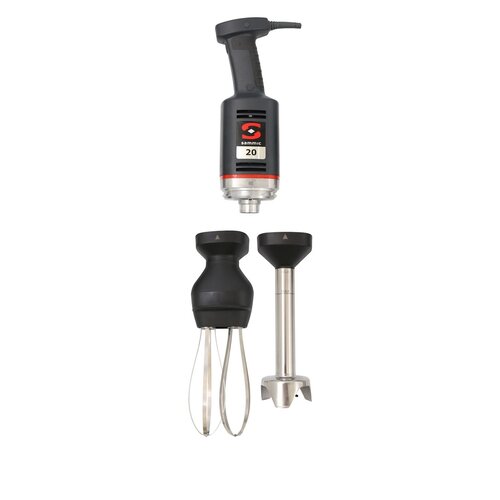 sammic Blender zanurzeniowy z wymiennym ramieniem miksującym i ubijającym 250 mm, 15000 obr. / min., 0,3 kW sammic Blender zanurzeniowy z wymiennym ramieniem miksującym i ubijającym 250 mm, 15000 obr. / min., 0,3 kW