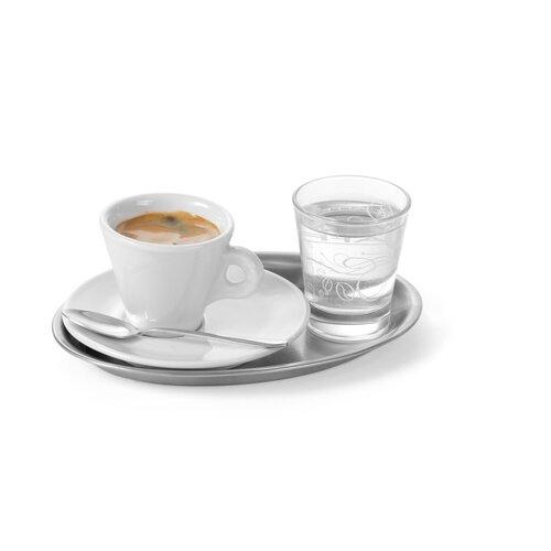 Hendi Stainless Steel Oval Coffee tray 140 x 200 mm Hendi Stainless Steel Oval Coffee tray 140 x 200 mm