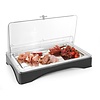 Hendi Rectangular Roll Top Cool Buffet Display GN 1/1, 555 x 357 mm