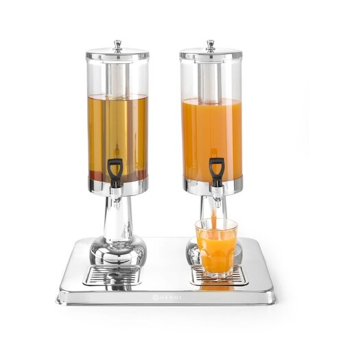 Hendi Double Juice Dispenser 2 x 3 L with Ice Core Hendi Double Juice Dispenser 2 x 3 L with Ice Core