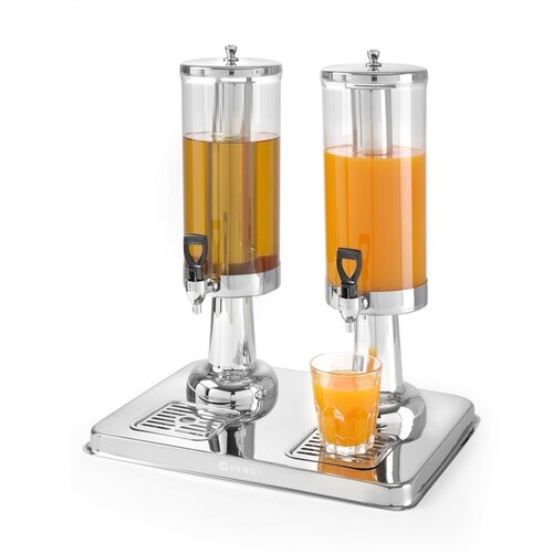 Hendi Double Juice Dispenser 2 x 3 L with Ice Core Hendi Double Juice Dispenser 2 x 3 L with Ice Core