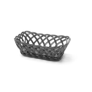 Hendi Koszyk pleciony prostokątny czarny 225x150x65mm Hendi Koszyk pleciony prostokątny czarny 225x150x65mm