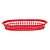 Hendi Koszyk do pieczywa owalny 275x175x(h)38mm, czerwony (6 szt.)