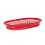 Hendi Koszyk do pieczywa owalny 275x175x(h)38mm, czerwony (6 szt.)