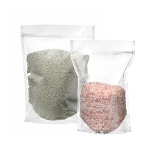 Hendi Worki do pakowania typu doypack, transparentne z zamknięciem strunowym, pojemność 750 ml, opakowanie (100 szt.)